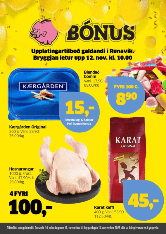 Serblað - Bónus Runavík