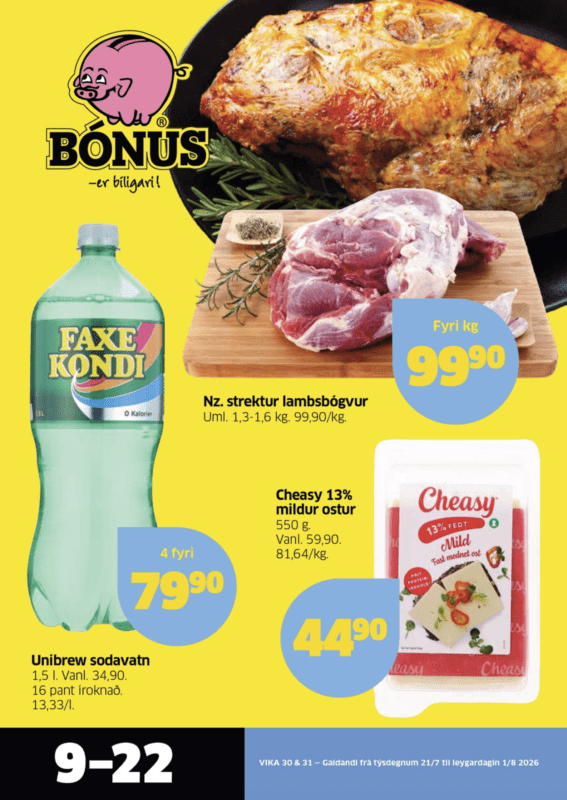 Bónus vika 30 & 31